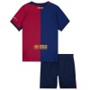 Officiële Voetbalshirt + Korte Broek FC Barcelona ColdPlay Thuis 2024-25 - Kids